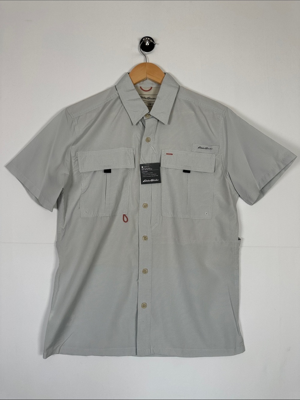 Eddie Bauer Guide 2.0 Shirt Men UPF 50 Fishing Hiking Short Sleeve Size M